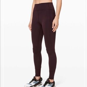 Lululemon In Movement Legging 28” Purple Plum